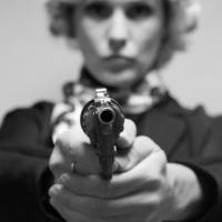 Ruth B&W Gun